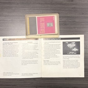 TurboGrafx-16 Galaga '90 HuCard + Manual NEC Shooter Galaga Series