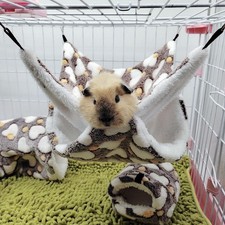 WarmDoubleLayerPetHammockSmallPetSuspendedHammockHamsterSquirrelSleepingBagCozyB