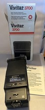 Vivitar Auto Thyristor 3700 Swivel Bounce Flash Photography Lighting DSLR w Box