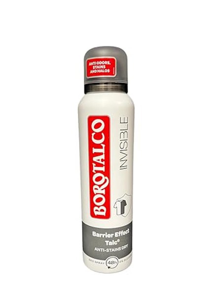 6X Borotalco Roberts Deo Spray Deodorant Invisible 150 Ml Anti Flecken Spot 48H-image