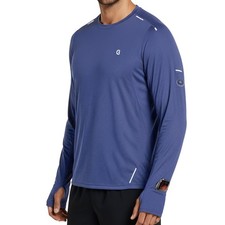 Men's Running Shirts Sun Protection UPF 50 T-Shirts for Men Long Sleeve Refl...