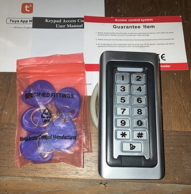 Wifi Door/Garage Access W/ 5 Keys  Metal Case Stand-alone Control Weatherproof