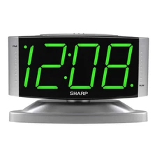 Home Digital Alarm Clock – Swivel Base - Outlet Powered, Simple Operation, Al...