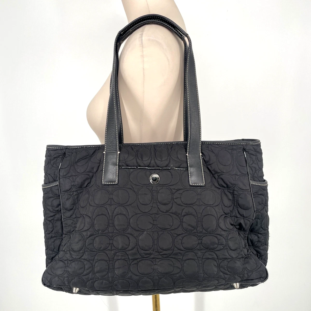 Coach Travel Bag Nylon Exterior Tote Bags & Handbags for Women for