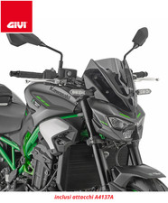 GIVI Parabrezza / Cupolino con Attacchi 30 x 28,5 cm per KAWASAKI Z 900 2025
