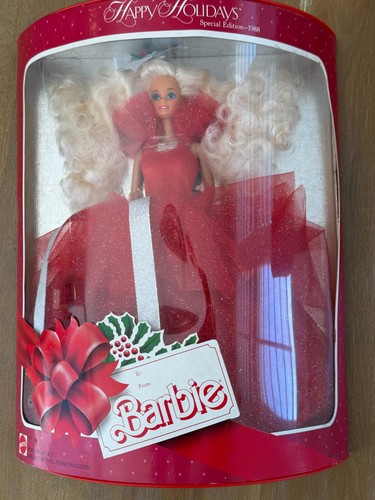 Barbie Mattel #1703 Happy Holidays 1988 Special Edition Doll *Damaged Box*