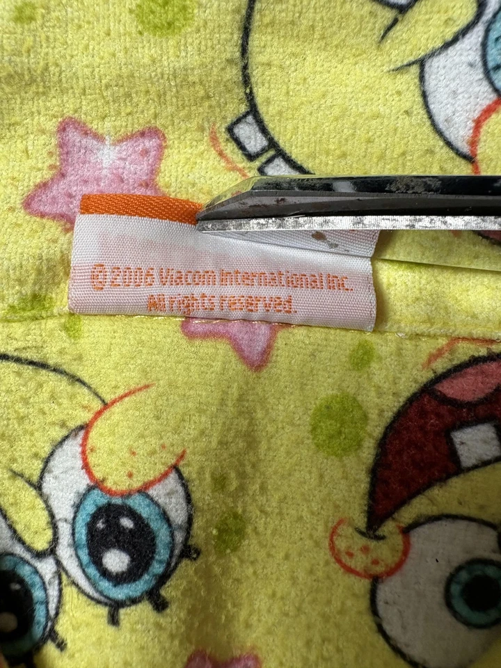 Camisa De Colección Bob Esponja Niños Mediana Nickelodeon 2006 Pijama Top Estrellas de Dibujos Animados Foto 4 de 4