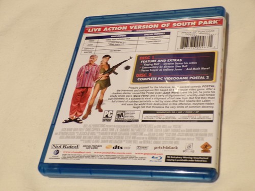Postal: Unrated – Region Free Blu Ray 2008 with Bonus PC Game Ultra Rare – Used - Picture 3 of 8