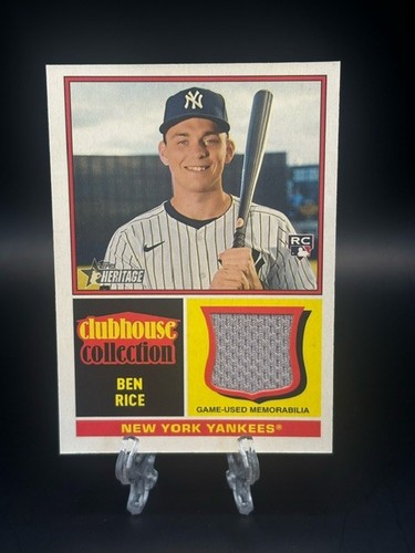 Topps Heritage Clubhouse Collection Memorabilia/Relic Cards - You Pick Upd 2/7 - Afbeelding 98 van 111
