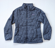 Patagonia Nano Puff Diamond Quilt Jacket Blue Kids Size Large 12 68006 Coat