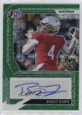 2022 Leaf Pro Set Metal Green Mojo 3/4 Bailey Zappe #PA-BZ1 Auto s5j