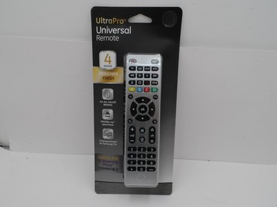 GE Ultra Pro 4 Device Universal Remote Control 33709 With Manual & Code List NEW