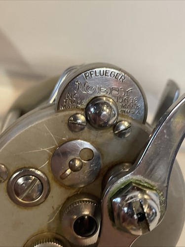 Pflueger Nobby 1963C Level Wind Bait Casting Reel with 1951 Box & Owners Guide - Bild 9 von 19