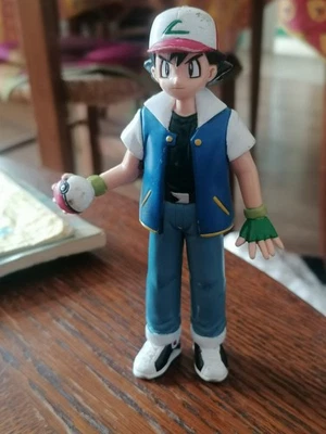 Tomy 1998 Ash Ketchum Vintage Pokemon Figure. Sacha Dompteur. 13 Cm. - Photo 1/4