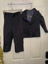 New Boys Size 4 Perry Ellis Portfolio Black Tuxedo Jacket Suit Coat 123 