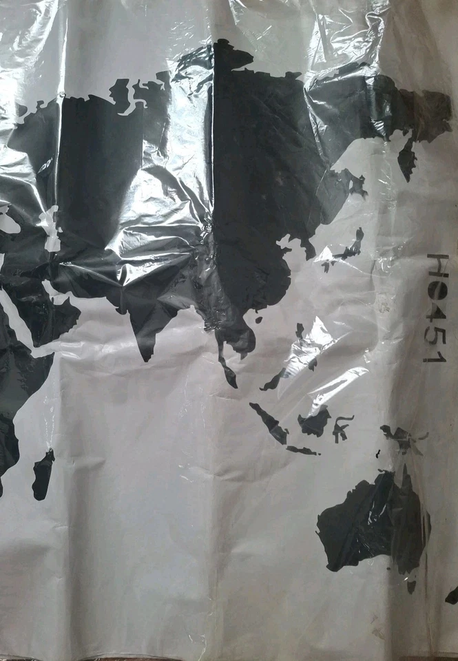 World Map Wall Decal Black Vinyl Large Wall Art - Image 3 of 3