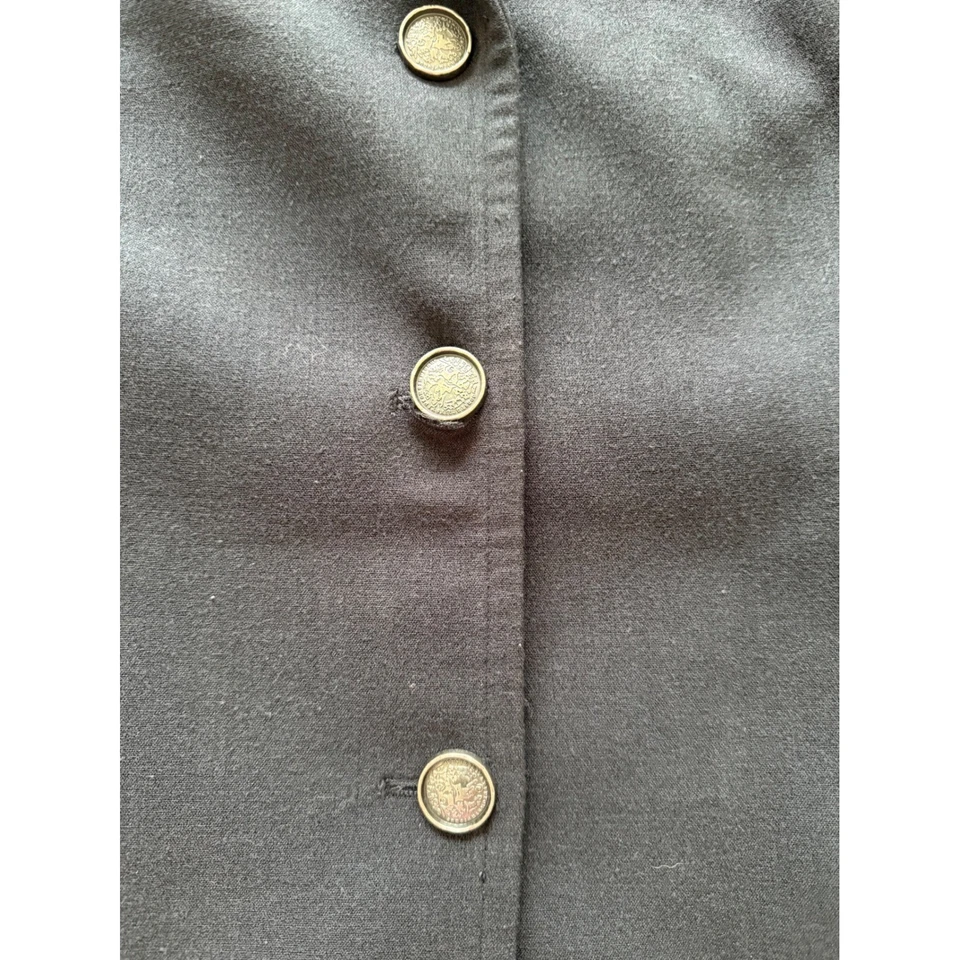 Cabi Style 384 Charcoal Gray Military Peacoat Blazer Jacket Women's Size 8 - Image 3 of 4