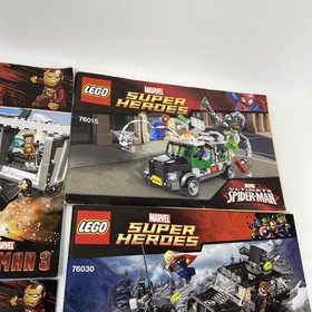 Lego manual ONLY instructions booklet manuals bundle super heroes Marvel X6