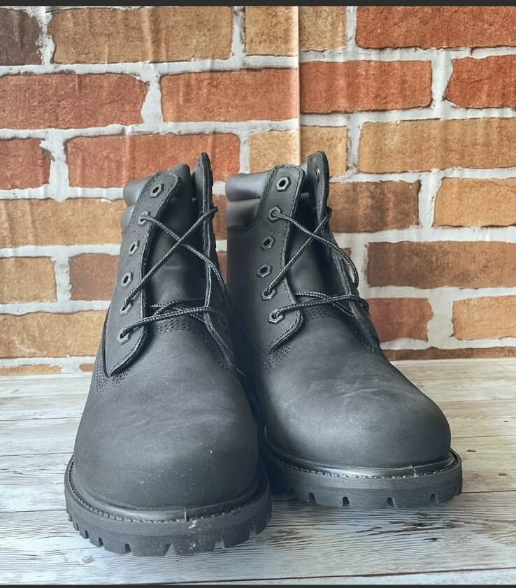 New Women’s Timberland Waterville 6in WP Boot black NUBUCK SZ 7.5 image 3