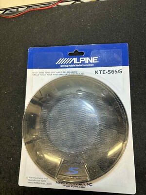 Alpine KTE-S65G 6.5'' S-Series Speaker Grill New AUTHORIZED ALPINE DEALER
