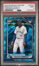Enmanuel Bonilla 2024 Bowman Sapphire Chrome BCP 53 PSA MINT 9 POP 1 Blue Jays