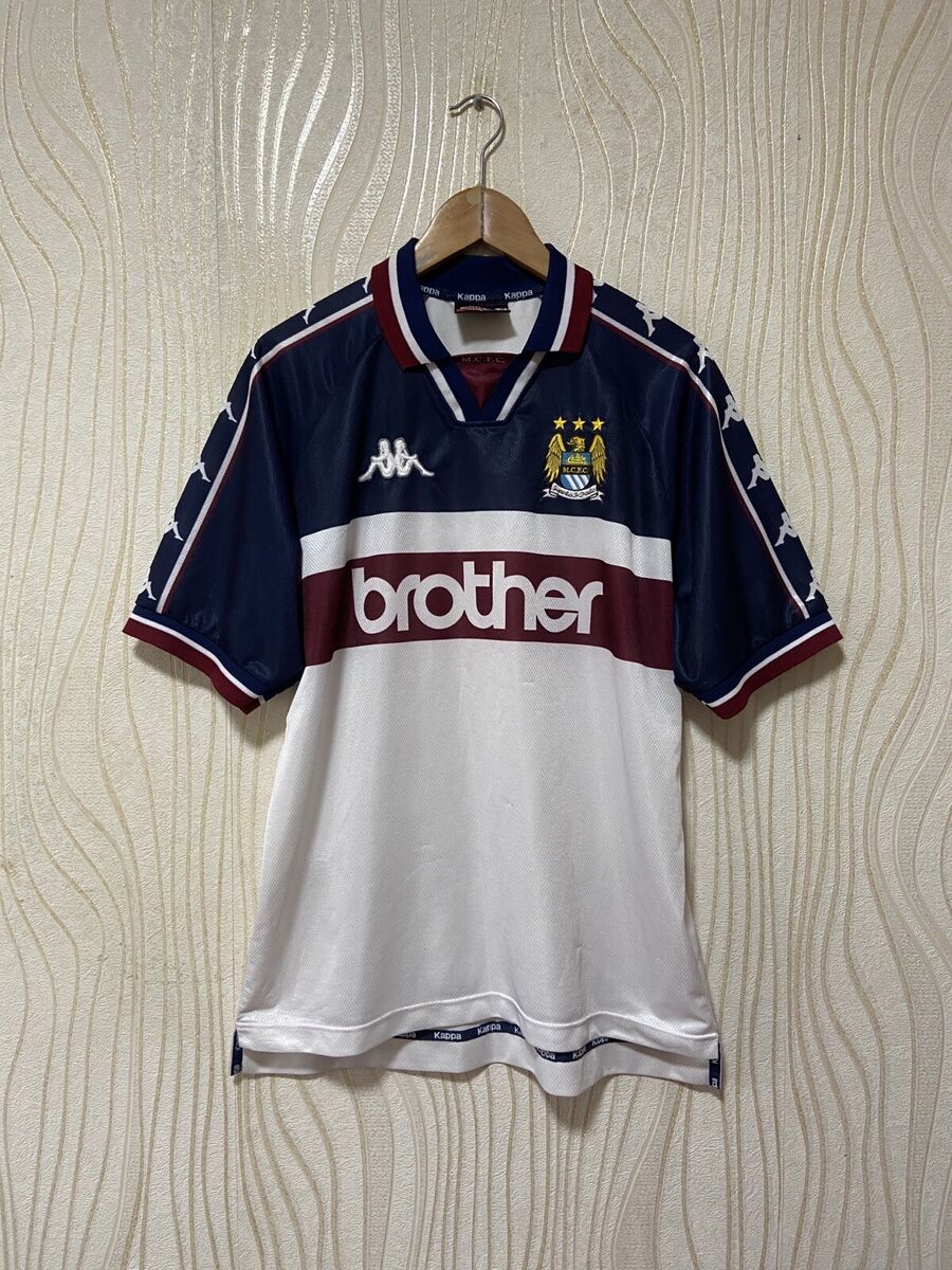 MANCHESTER CITY 1997 1998 AWAY FOOTBALL SHIRT SOCCER JERSEY MANCHESTER CITY 1997 1998 AWAY FOOTBALL SHIRT SOCCER JERSEY
