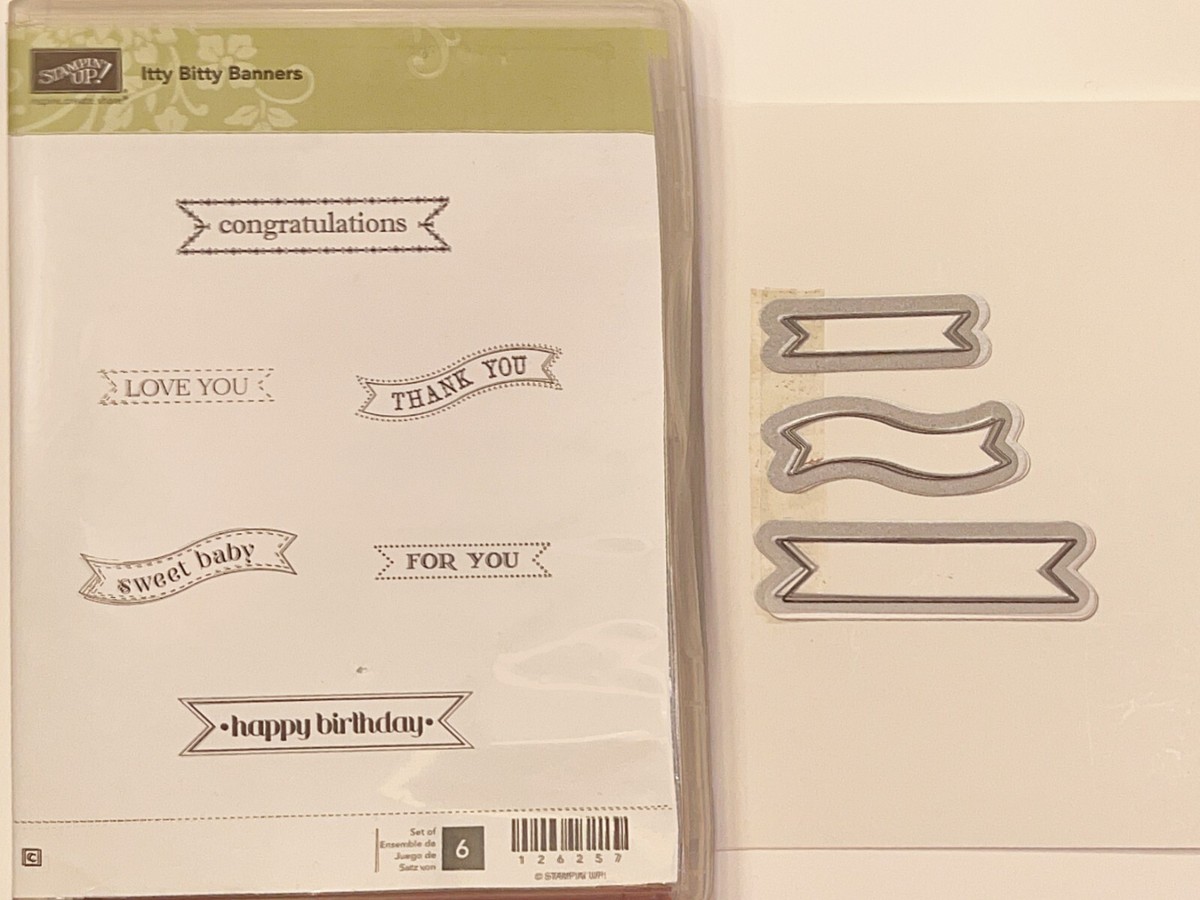 スタンピンアップItty Bitty Banners&die/Sumthin’ スタンピンアップItty Bitty Banners&die/Sumthin' 7 Stampin Up
