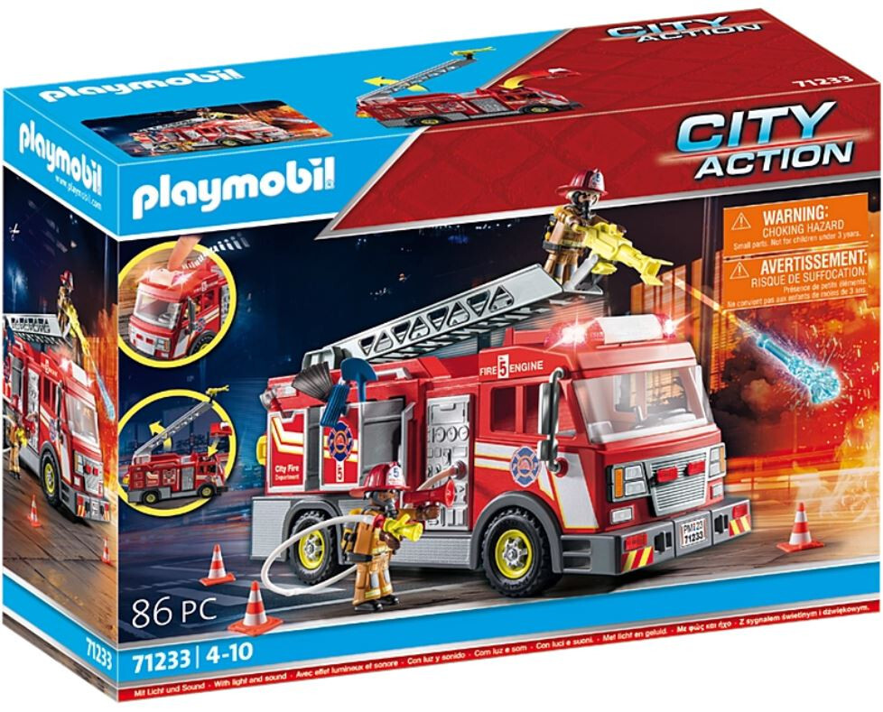 Playmobil Action Set 71233 Fire Truck and Set 71466 Fire