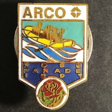 1991 Rose Parade ARCO Enameled lapel / Hat Pin - Water Rapids Rafting