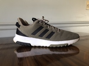 Adidas Cloudfoam CF Racer TR Sneaker Running Shoes Men's US 10.5 Olive Black | eBay