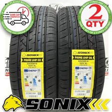 2 X 225 55 18 SONIX 225/55R18 102V XL BRAND NEW C/B RATED M+S TYRES 2255518