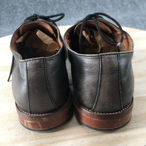 Aldo Shoes Mens 10 Oxford Black Leather Cap Toe Cuban Lace Up Casual Comfort - 第 8/15 張圖片