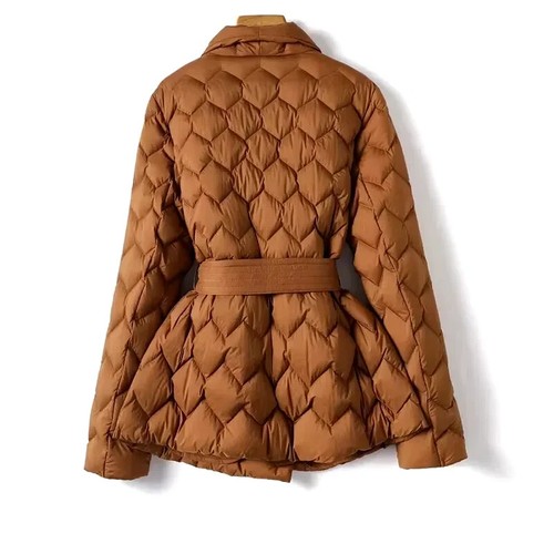 Modern Quilted Coat Jacket Brown size L SALE! - Picture 3 of 3