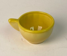 Akro Agate Tea Set Large Yellow Interior Panel Cup 2-3/16" x 1-3/8" High 