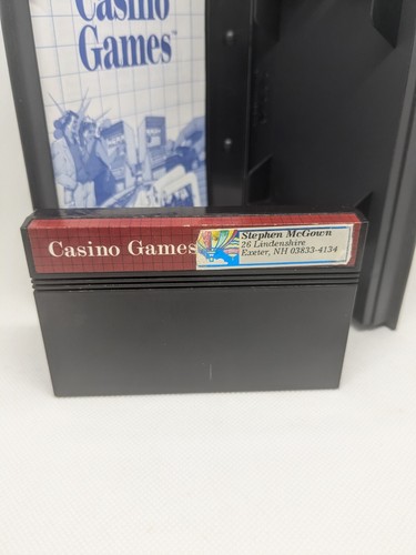 SEGA CASINO GAMES Sega Master System Original Case & Manual CIB Complete in Box - Picture 6 of 6