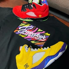 Shirt Match Jordan 5 What The Five Tee - Sneaker Threads Box Tee