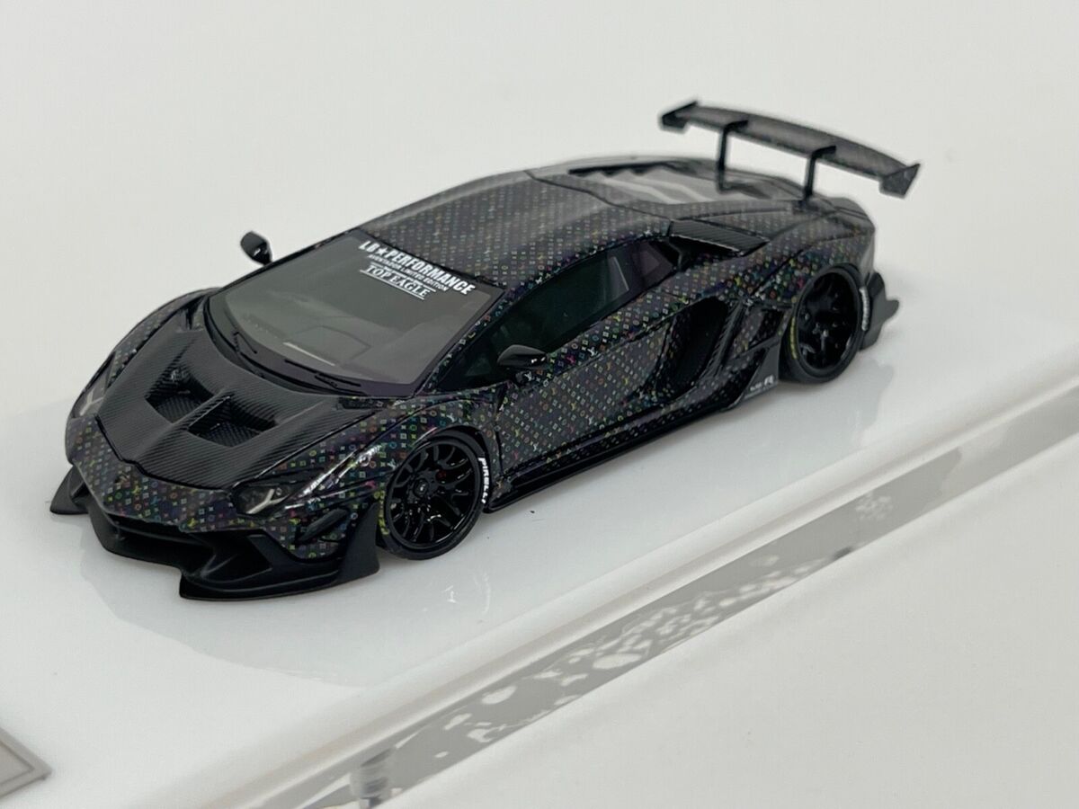 TPC Lamborghini Aventador LBWK Louis Vuitton Black + Figure Brick