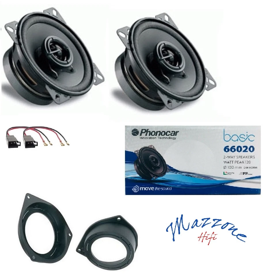 PHONOCAR 66020 KIT 2 CASSE FIAT DOBLÒ 2009> CONN/SUPP ALTOPARLANTI AUTO ANTERIOR