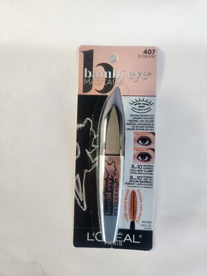 L'Oreal Paris Bambi Eye 407 Extra Noir Washable Mascara Long Lasting Volume