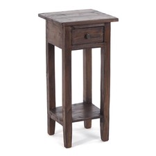 BEISTELLTISCH DRAWER | mahagoni, Recyclingholz, 65x31x31 cm | Telefontisch 