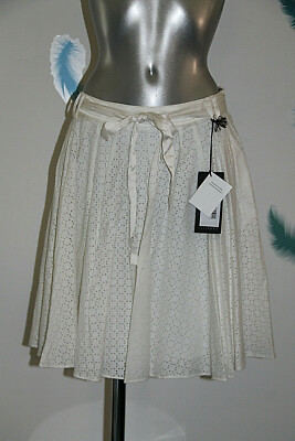 Pleated Cotton Silk Skirt Costume National Size 40 FR 44I New Tag Value 245 