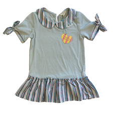 NWT Hayden Girls Striped Ruffle Tie-Sleeve Top Size Medium