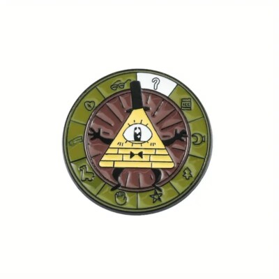 BUY GET FREE: Gravity Falls Bill Cipher Boss Logo Enamel