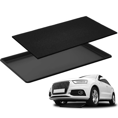 1 Set 35 X 24 X 1.4 Inch Oil Drain Drip Pan for Car with Square No Splatter Pad 