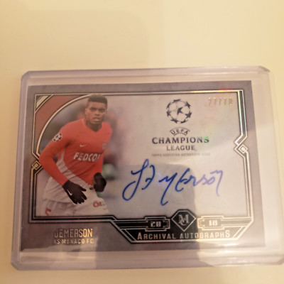 2017-18 Topps Museum Jemerson Monaco Archival Autographs 27/70 Gremio