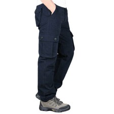 US Mens Work Pants Cargo Trousers Cotton Tactical Combat Outdoor Pant New