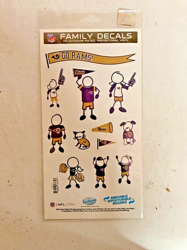 St. Louis Rams Family Decals Rams By Siskiyou Sports