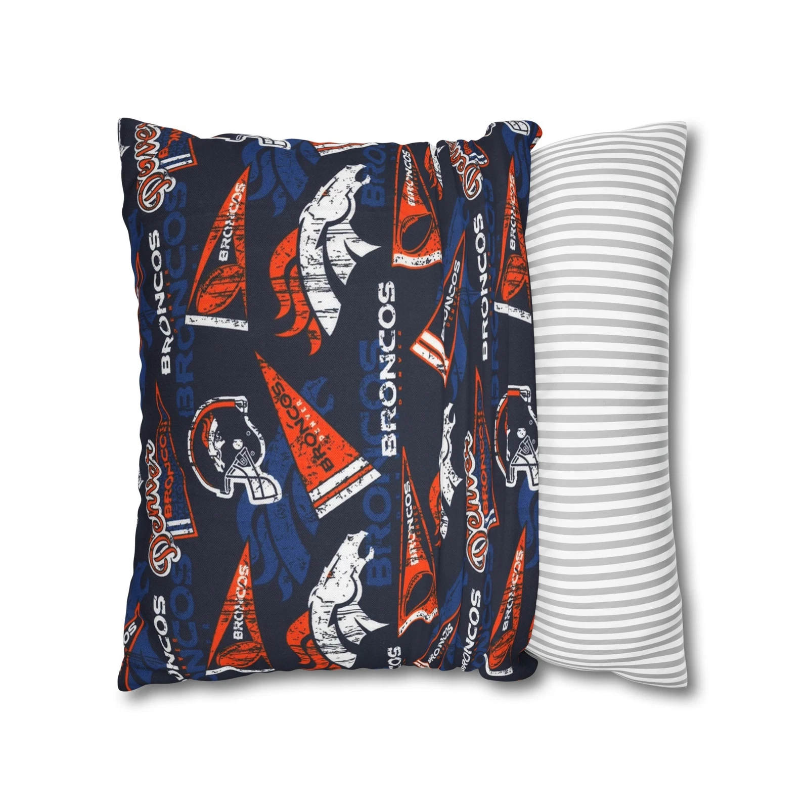 Denver Broncos Spun Square Pillowcase