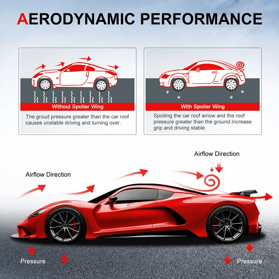 Trunk Spoiler For 2019 2020 2021 2022 up BMW X4 G02 Highkick Style Carbon Fiber - Image 4 of 4