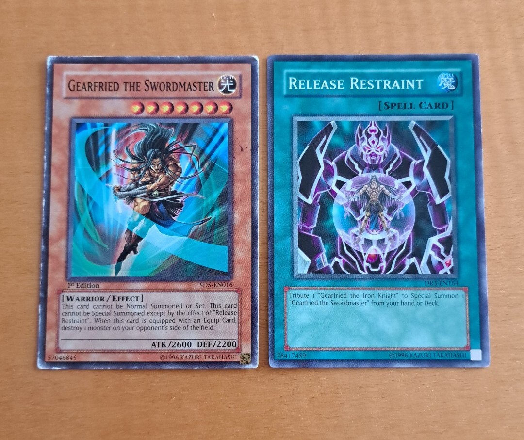 遊戯王OCG デュエルモンスターズ Gearfried the Swordmaster 1st Edition 1996 Yugioh Yu-gi-oh card 1st Edition Gearfried The
